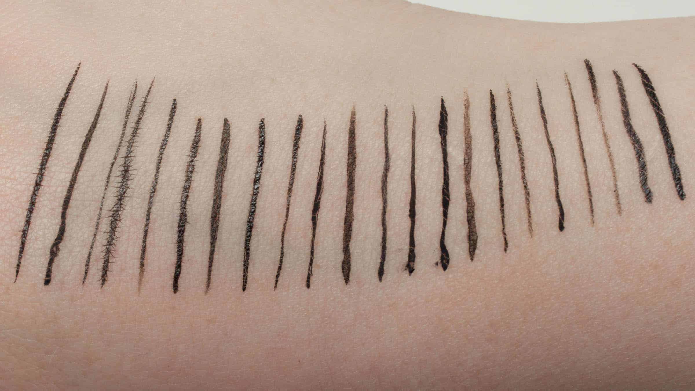 Der beste Eyeliner 361 Eyeliner Test: Bester Eyeliner Test Ein Zug Swatches