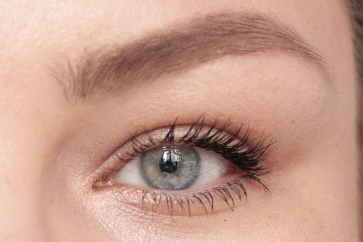 Mascara Test: Maybelline Lash Sensational Sky High Mascara Am Auge 1 Schicht