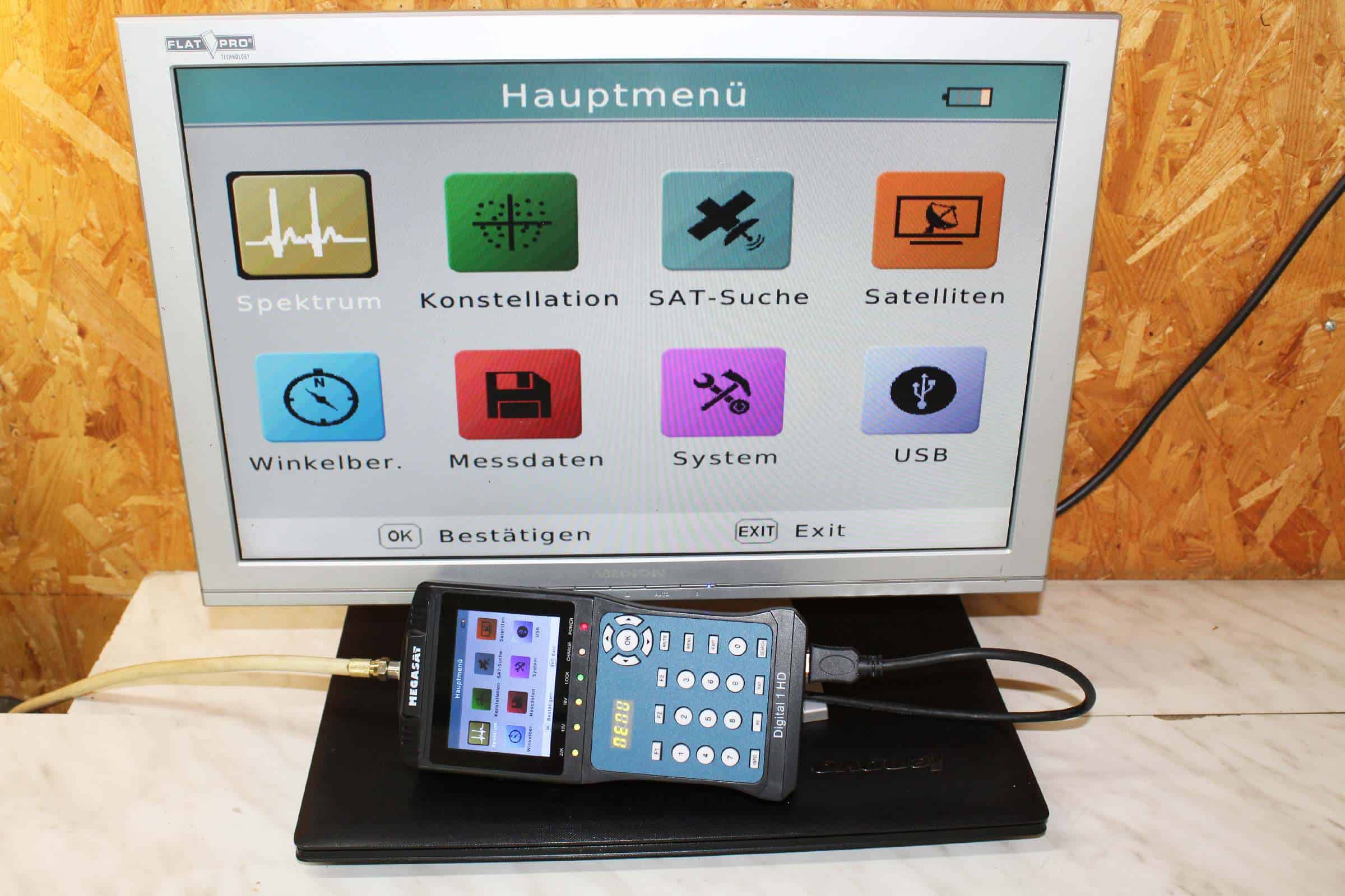 Der beste Satfinder 124 Satfinder Test: Test Satfinder Megasat Digital1hd 12