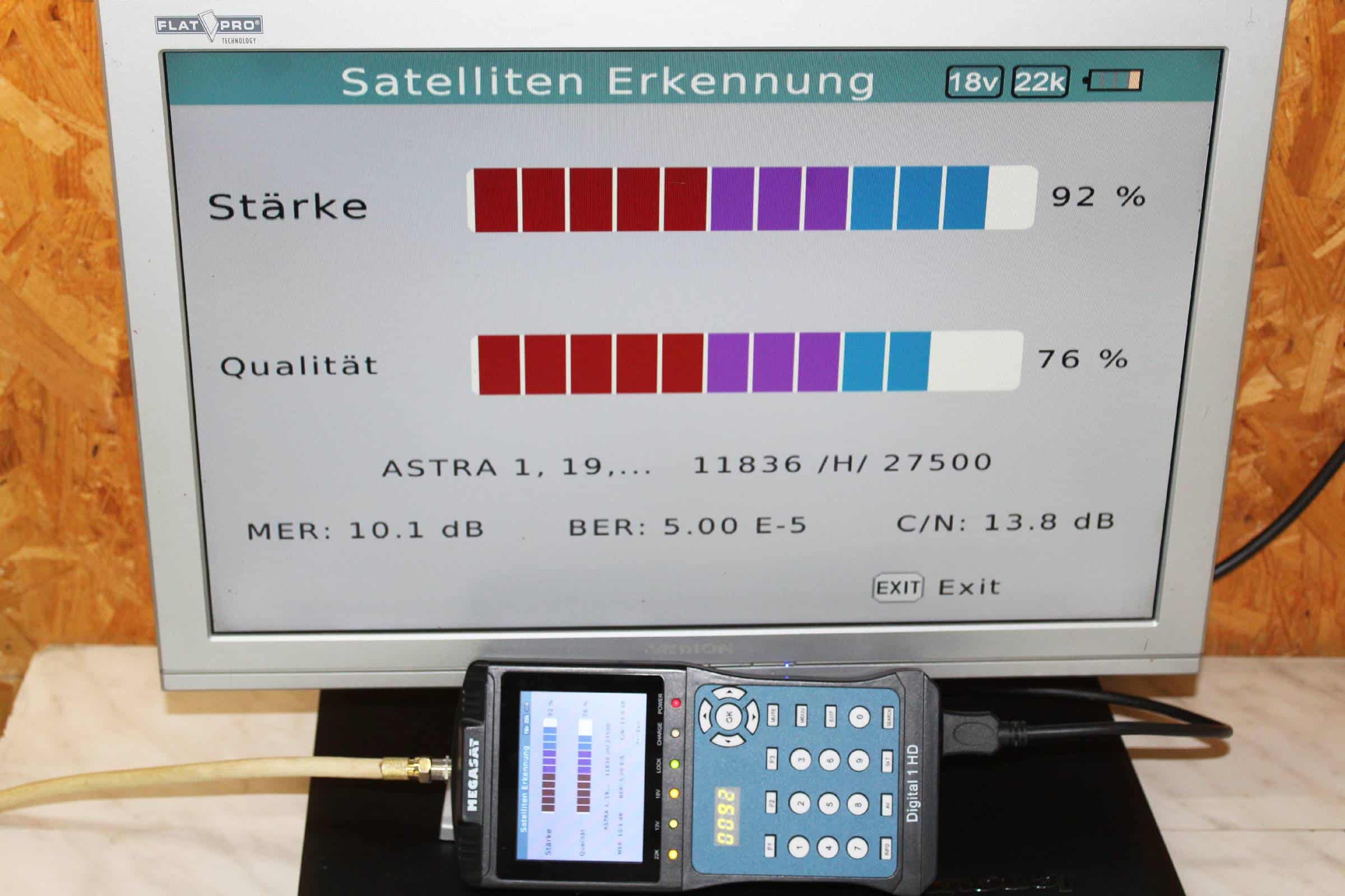 Der beste Satfinder 125 Satfinder Test: Test Satfinder Megasat Digital1hd 13