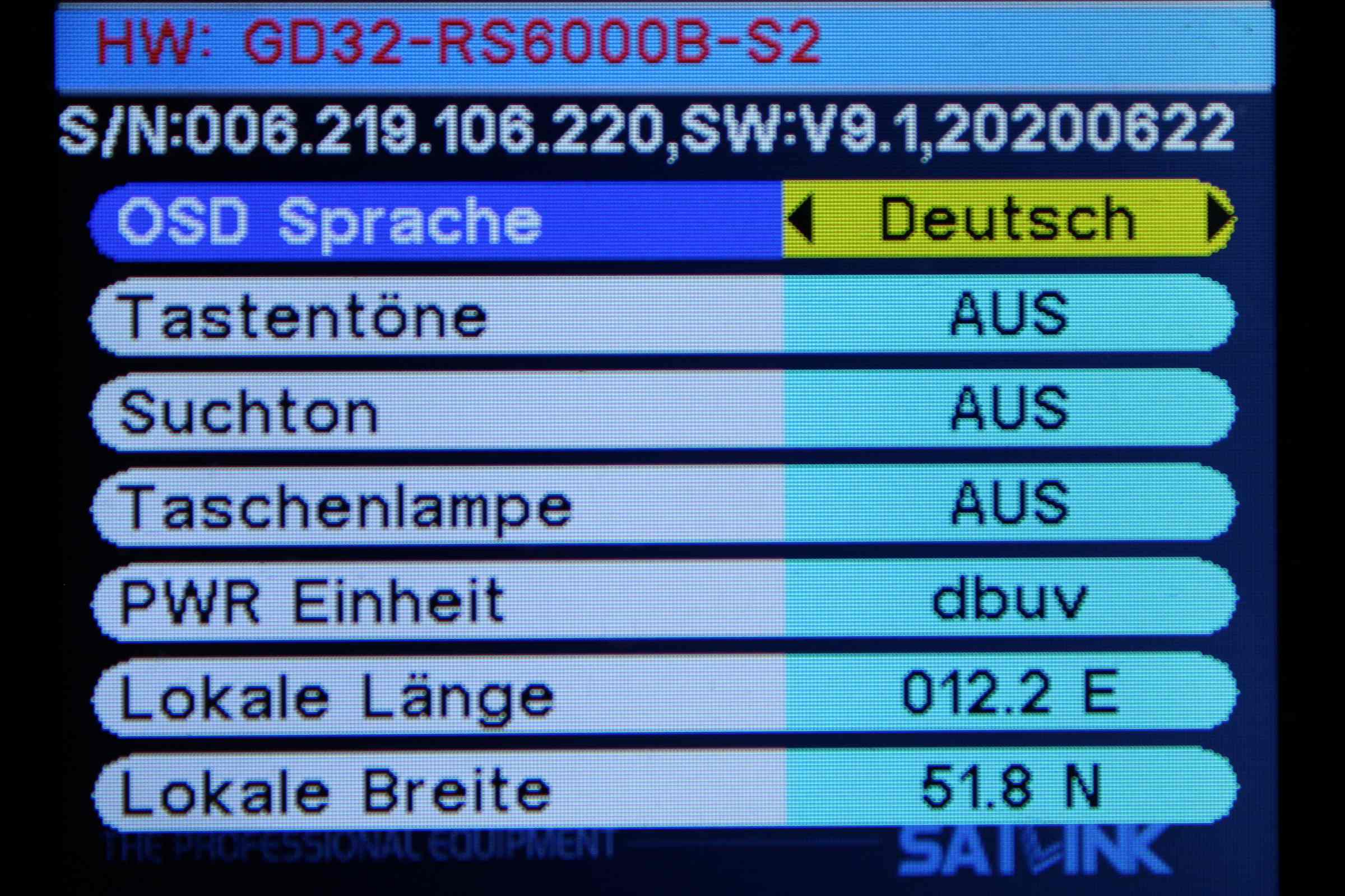 Der beste Satfinder 100 Satfinder Test: Test Satfinder Satlink Ws6933 09