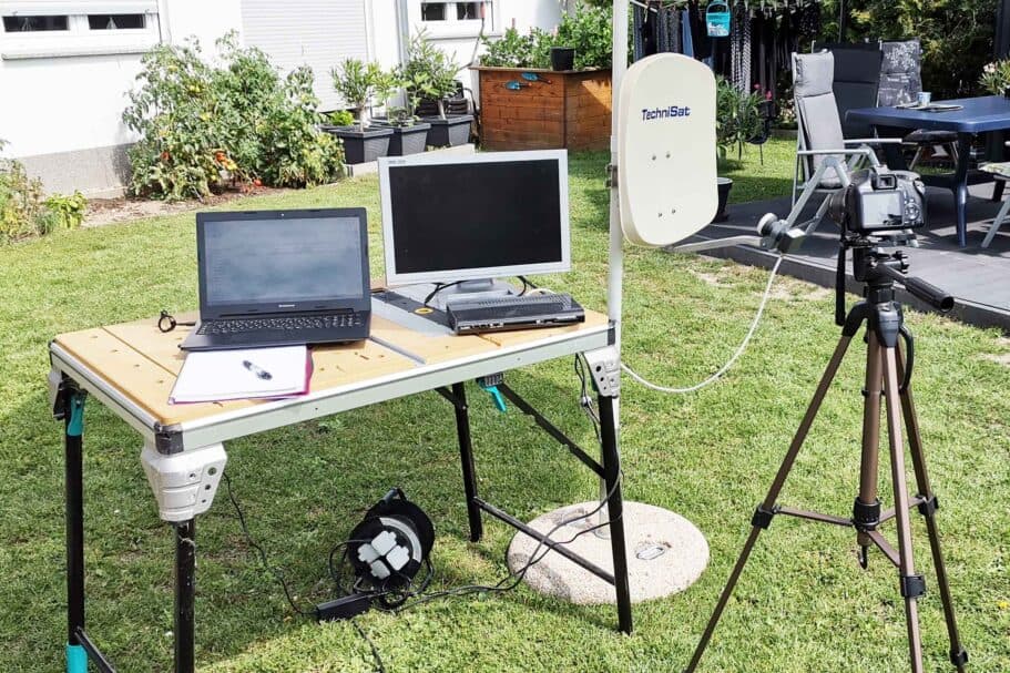 Der beste Satfinder 183 Satfinder Test: Test Satfinder Testaufbau