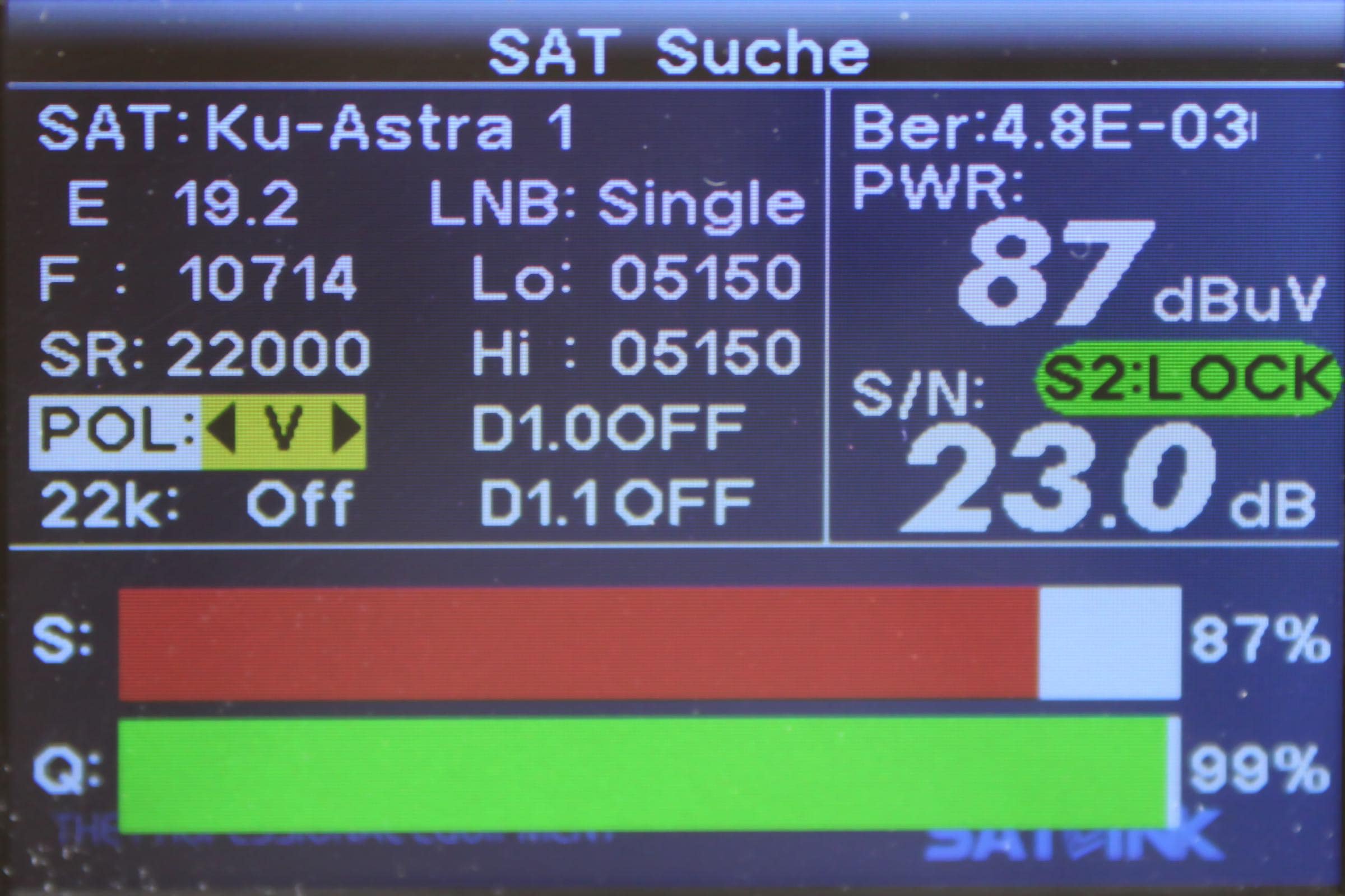 Satellitensch&uuml;ssel Test: Test Satellitenschuessel Fuba Daa780b