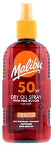 Das beste Sonnenöl 35 Test Sonnenöl: Malibu Dry Oil Spray SPF 50