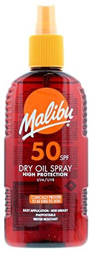 Das beste Sonnenöl 142 Test Sonnenöl: Malibu Dry Oil Spray SPF 50