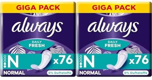Die beste Slipeinlage 119 Test Slipeinlage: Always Daily Fresh