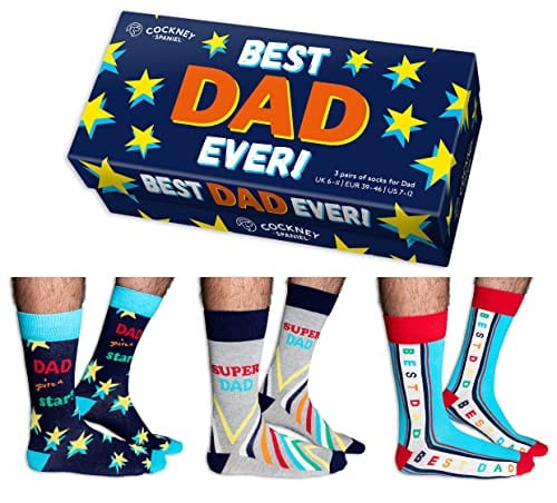 Die besten Geschenke für Papa 144 Test Geschenke für Papa: Cockney Spaniel Herren Best Dad Socken