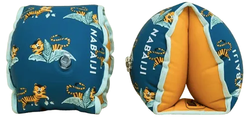 Die besten Schwimmflügel 16 Schwimmflügel Test: Schwimmflugel Kinder 1530 Kg Stoffinnenseite Tiger Blau1