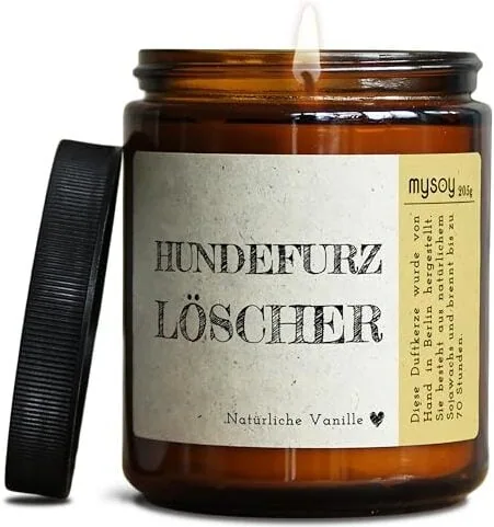 Die besten Geschenke für Hundebesitzer 59 Test Geschenke für Hundebesitzer: PräsenteEnte Glücklicht Duftkerze mit Spruch für Hundebesitzer