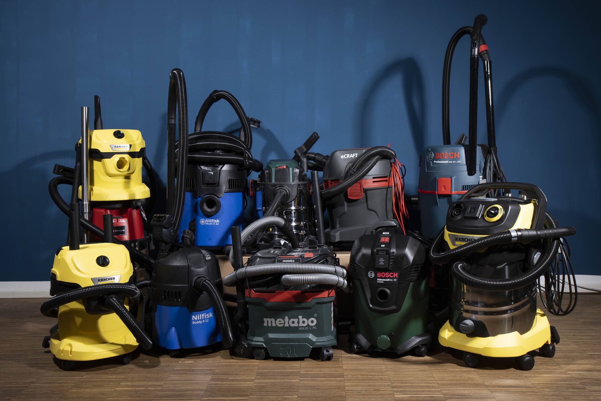 Der beste Industriestaubsauger 238 Nass-Trockensauger Test: Gruppenbild Nass Trocken Sauger