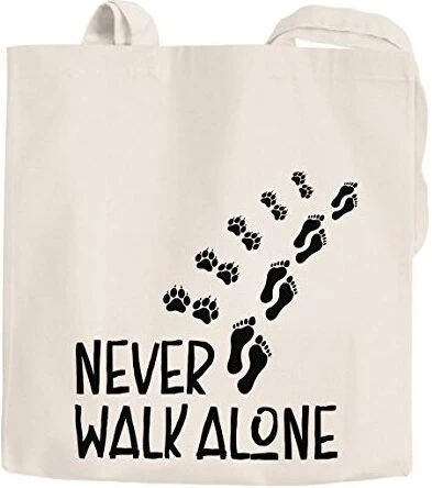 Die besten Geschenke für Hundebesitzer 43 Test Geschenke für Hundebesitzer: MoonWorks Jutebeutel Never walk alone