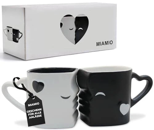 Die besten Geschenke zum Jahrestag 54 Test Geschenke zum Jahrestag: Miamio Kaffeetassen/Küssende Tassen Set