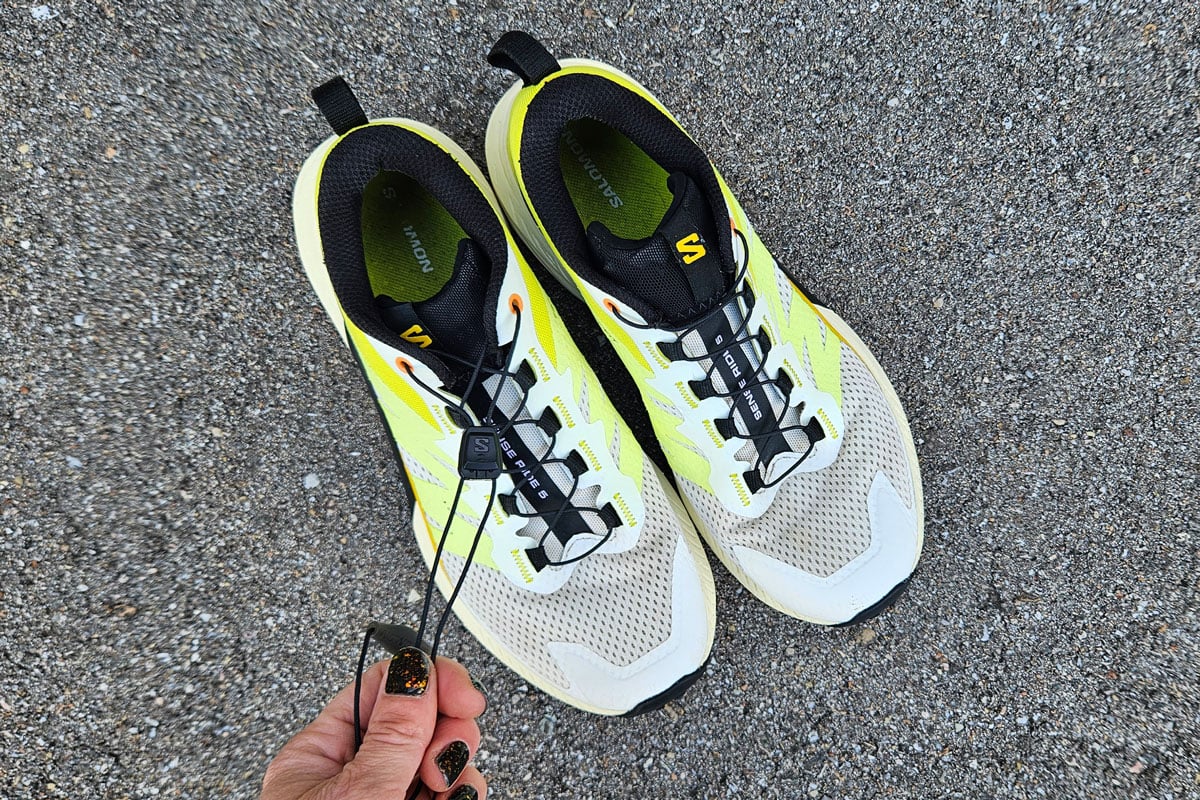Die besten Trailrunning-Schuhe für Damen 266 Trailrunning-Schuhe Test: Salomon Sense Ride5 Trailrunningschuhe Damen Test So24 Schnellschnuerung