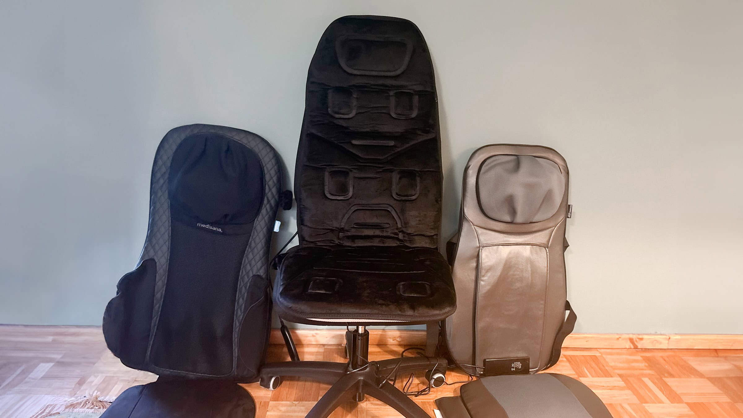 Die beste Massageauflage 105 Massageauflage Test: Gruppenbild Massageauflagejpg