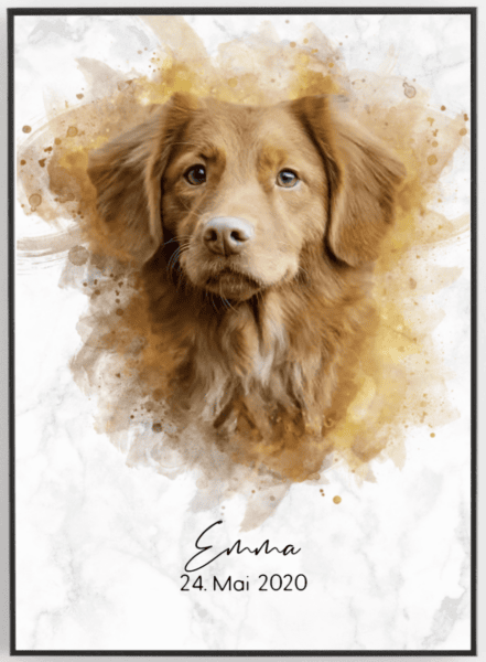 Die besten Geschenke für Hundebesitzer 70 Geschenke für Hundebesitzer Test: Artquarell Haustier Hunde Portrait
