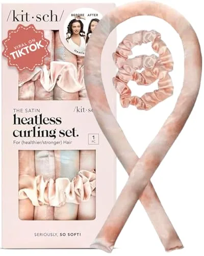 Die besten Lockenwickler 28 Test Lockenwickler: Kitsch The satin heatless curling set.