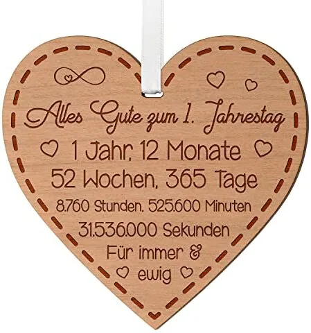 Die besten Geschenke zum Jahrestag 13 Test Geschenke zum Jahrestag: Blazing Eagle Designs 1. Jahrestag Geschenk für Paare