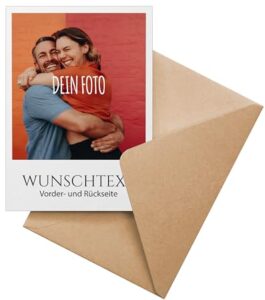 Test personalisierten Geschenke: Ausgewählt verpackt Personalisierte Karte