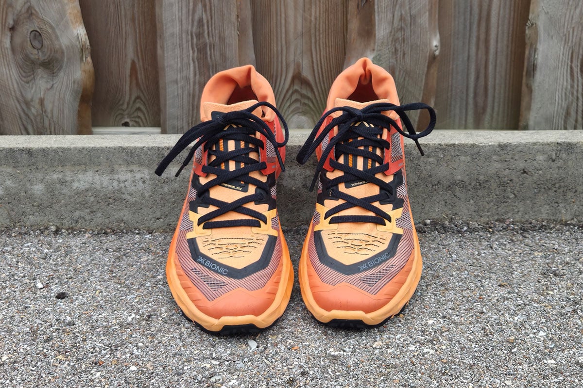 Die besten Trailrunning-Schuhe für Damen 195 Trailrunning-Schuhe für Damen Test: Trailrunningschuhe Damen Test So25 X Bionic Terraskin Front Ansicht