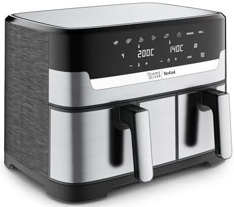 Die beste Heißluftfritteuse mit Doppelkammer 152 Test Heißluftfritteuse mit Doppelkammer: Tefal EY90JDE1