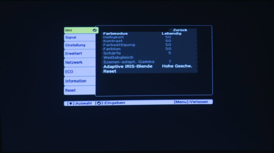 Der beste Beamer für Präsentationen 80 Beamer für Präsentationen Test: Epson Eh Tw840 Einstscreen
