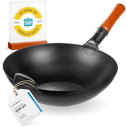 Die beste Wokpfanne 26 Test Wokpfanne: Yosukata Schwarzer Karbonstahl Wok