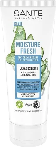 Das beste Gesichtspeeling 32 Test Gesichtspeeling: Sante Moisture Fresh 3in1 Creme Peeling
