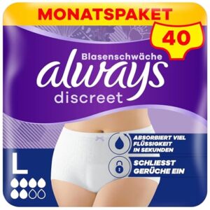 Die besten Inkontinenz-Pants 14 Test Inkontinenz-Pants: Always Discreet Inkontinenz-Höschen Normal