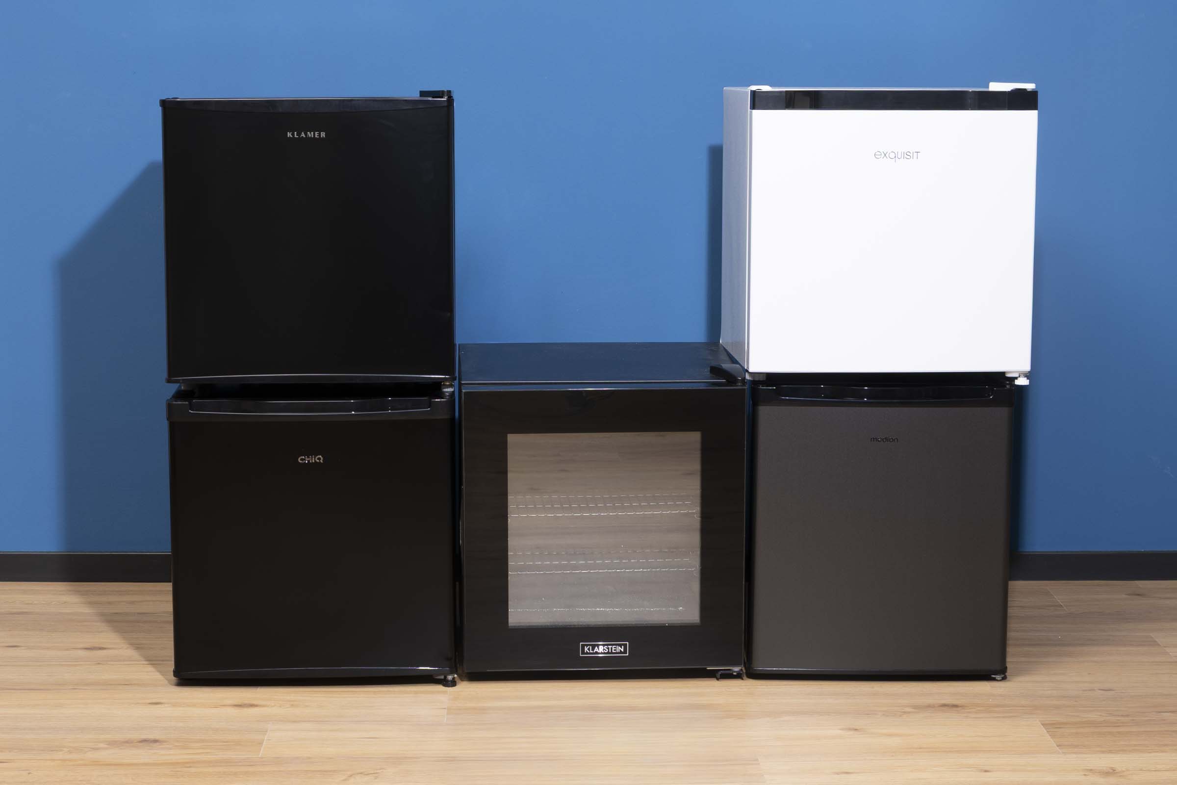 Der beste Mini-Gefrierschrank 105 Mini-Gefrierschrank Test: Gruppenbild Minigefrierschrank
