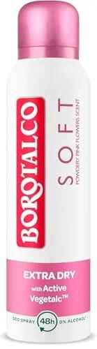 Test Frauendeo: Borotalco Extra Dry Soft Powdery Pink Flowers Scent