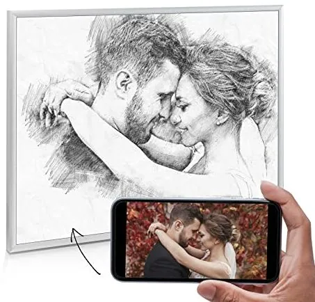 Die besten Geschenke zum Jahrestag 8 Test Geschenke zum Jahrestag: Codiarts Bleistiftzeichnung