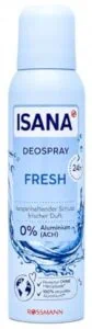 Test Frauendeo: Isana Fresh Deospray