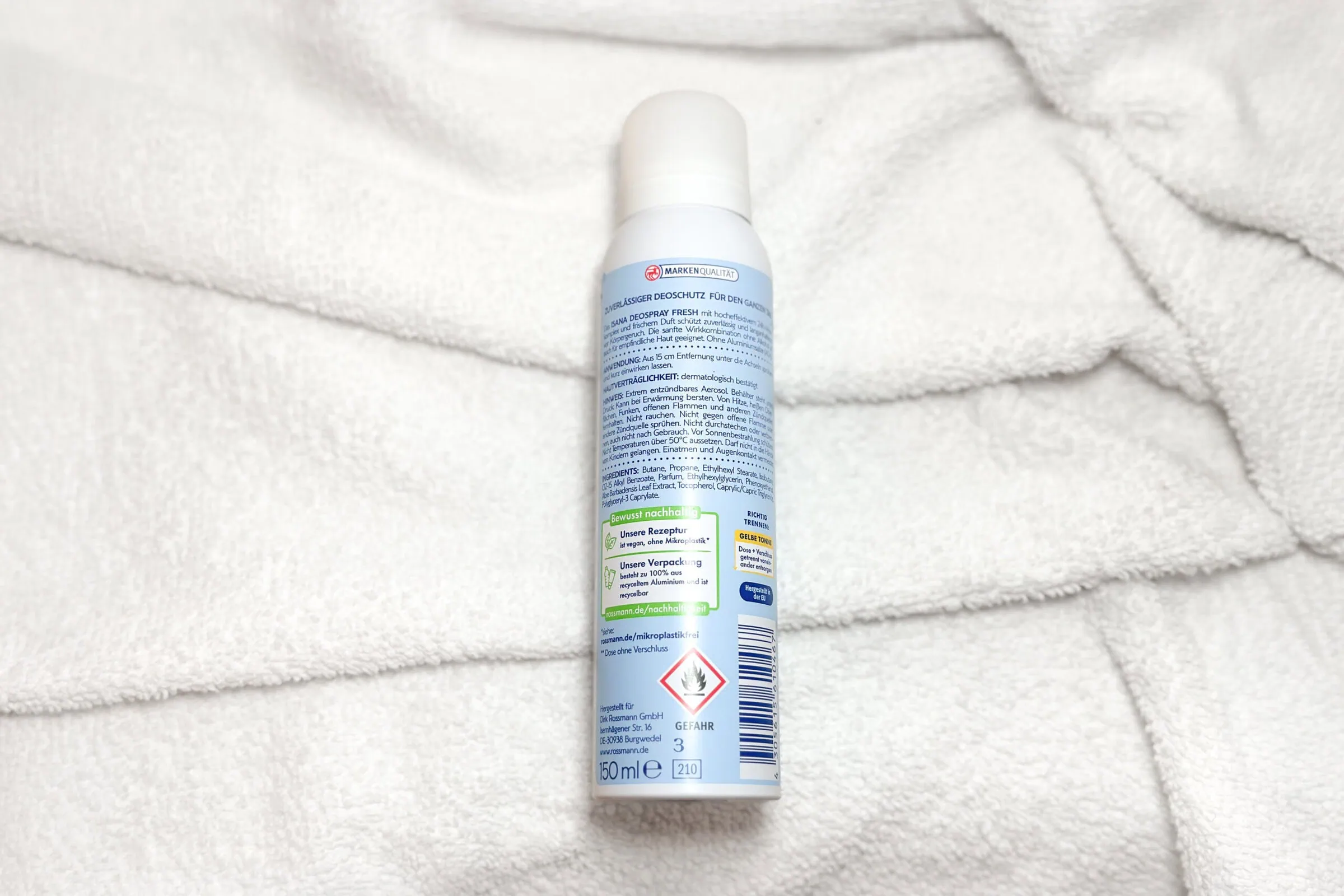 Frauendeo Test: Isana Fresh Deospray