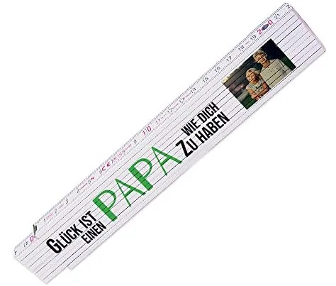 Die besten Geschenke für Papa 39 Test : Zollstock mit Foto und Spruch Eurofoto